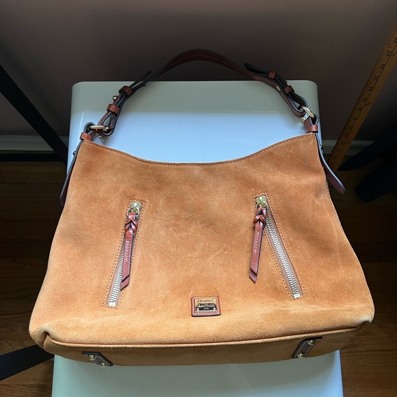 Dooney & Bourke Leather Suede Cooper Hobo Large Handbag Shoulder Bag - Picture 1 of 14